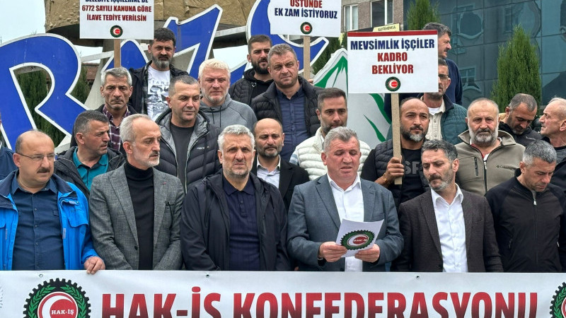 Hak-İş Rize'de işçilerin taleplerini sıraladı